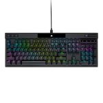 알루미늄 바디와 전용 미디어 키가 장착된 하이엔드 게이밍 키보드 상세 모습