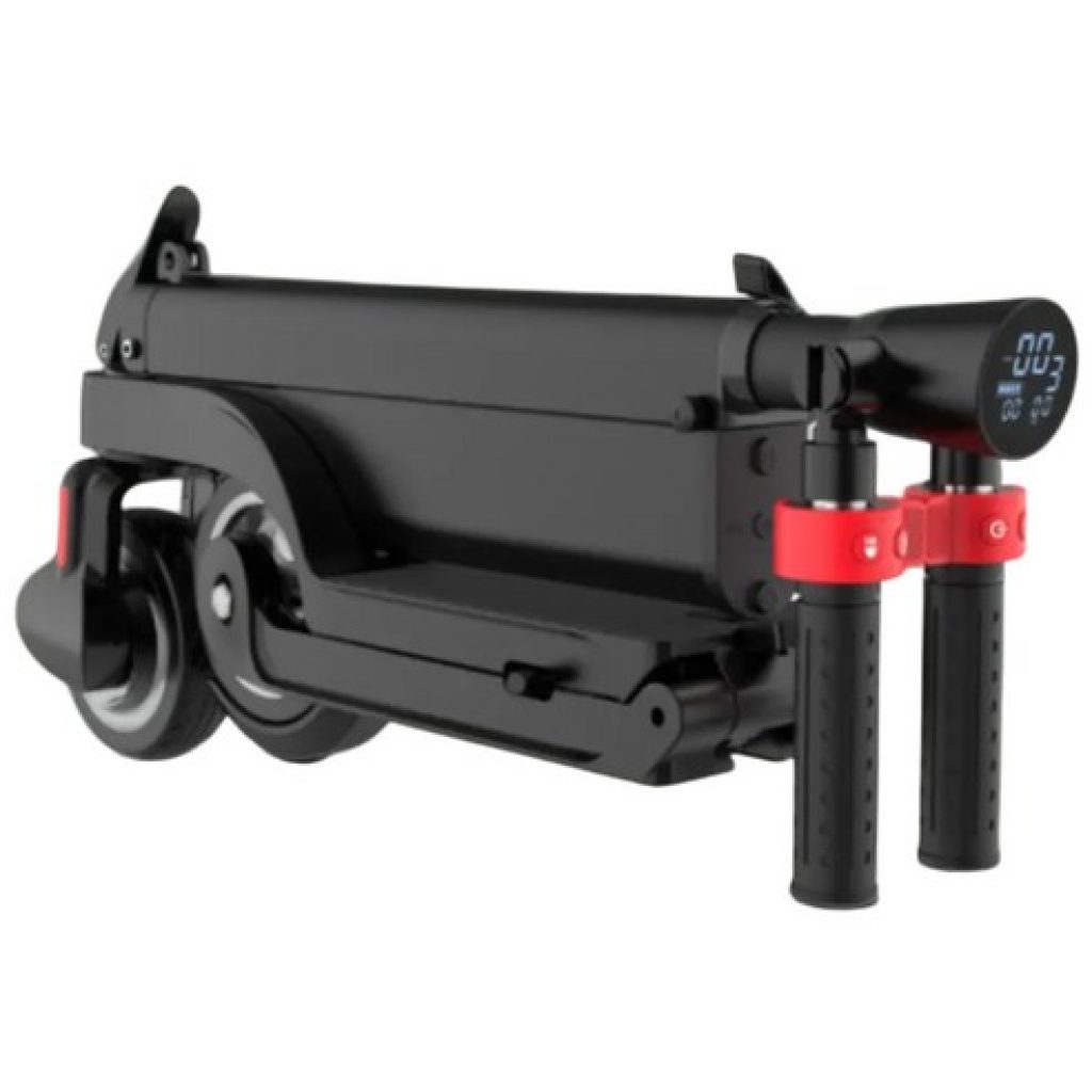 대중교통 연계가 편리한 초경량 접이식 전동킥보드 HX X6 폴딩 완료 모습